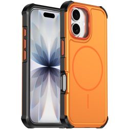 Mobigear Airbag Shockproof iPhone 17 MagSafe Hülle Hardcase Backcover Stoßfest - Orange
