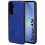Mobiparts Classic Samsung Galaxy A36 MagSafe TPU / Kunstleder Backcover - Sapphire Blue