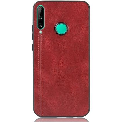 Mobigear Stitch Huawei P40 Lite E Hülle Backcover - Rot