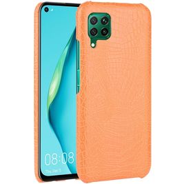 Mobigear Croco Huawei P40 Lite Hülle Hardcase Backcover - Orange