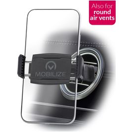Mobilize Round Vent Autohalterung Lüftungsgitter Klemme Universal - Schwarz