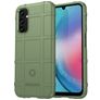 Mobigear Rugged Shield Samsung Galaxy S23 FE Hülle Flexibles TPU Backcover Stoßfest - Grün