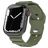 Mobigear Sport Armor Silikon Apple Watch Armband Pin-and-Tuck-Verschluss - 42/41/40/38 mm - Olive