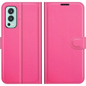 Mobigear Classic OnePlus Nord 2 Hülle Klapphülle Geldbörse - Pink
