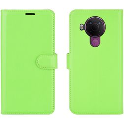 Mobigear Classic Nokia 5.4 Hülle Klapphülle Geldbörse - Grün
