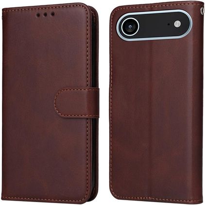 Mobigear Wallet iPhone Air Klapphülle Portemonnaie - Braun