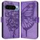 Mobigear Butterfly Google Pixel 9 Pro XL Hülle Klapphülle Geldbörse - Lila