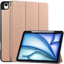 Mobigear Tri-Fold iPad Air 13 Zoll (2026) Hülle Klapphülle + Stifthalter - Roségold