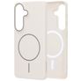 Mobiparts Slim Line Samsung Galaxy S26 MagSafe Hülle Hardcase Backcover - Off White