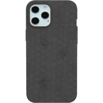 Pela Case iPhone 12 Pro Max Umweltfreundliches Material Backcover Shockproof - Schwarz