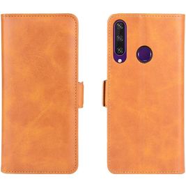 Mobigear Slim Magnet Huawei Y6p Hülle Klapphülle Geldbörse - Cognac