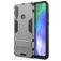 Mobigear Armor Stand Huawei Y6p Hülle Hardcase Backcover Stoßfest mit Ständer - Grau