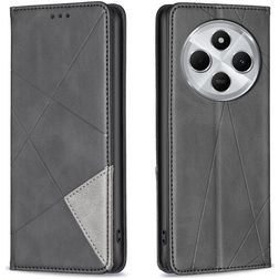 Mobigear Rhombus Slim Xiaomi Redmi 14C Klapphülle - Schwarz