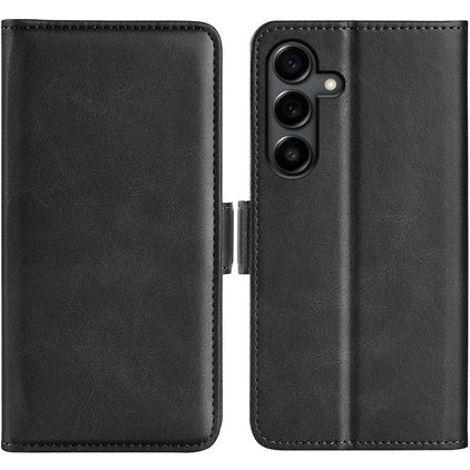 Mobigear Slim Magnet Samsung Galaxy S25 FE Hülle Klapphülle Geldbörse - Schwarz