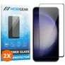 Mobigear Premium Samsung Galaxy S23 FE Panzerglas Gehärtetes Glas Displayschutz - Hüllenfreundlich - Schwarz (2er Pack)