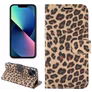 Mobigear Leopard iPhone 14 Hülle Klapphülle Geldbörse - Gelb