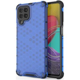 Mobigear Honeycomb Samsung Galaxy M53 Hülle Hardcase Backcover Stoßfest - Blau