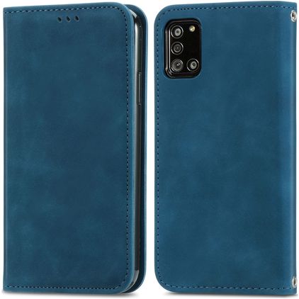 Mobigear Retro Slim Samsung Galaxy A32 5G Hülle Klapphülle - Blau