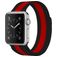 Mobigear Color Loop Milanaise Apple Watch Armband Magnetverschluss - 42/41/40/38 mm - Schwarz / Rot