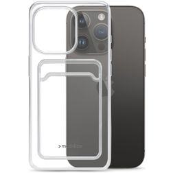 Mobilize Gelly Card Durchsichtig iPhone 14 Pro Hülle Flexibles TPU Backcover mit Kartenhalter - Transparent