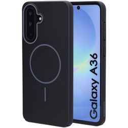 Mobiparts Slim Line Samsung Galaxy A36 MagSafe Hardcase Backcover - Onyx Black