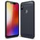 Mobigear Brushed Slim Motorola One Power Hülle Flexibles TPU Backcover - Blau