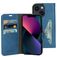 Mobiparts Classic Wallet iPhone 13 Hülle Klapphülle Geldbörse - Blau