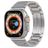 Mobigear Berlin Edelstahl Apple Watch Armband Faltschließe - 42/41/40/38 mm - Silber