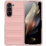 Mobigear Bumpy Samsung Galaxy Z Fold 5 Hülle Flexibles TPU Backcover - Pink