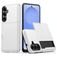 Mobigear Card Samsung Galaxy S26 Plus Hülle Hardcase Backcover Stoßfest mit Kartenhalter - Weiß
