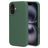 Mobiparts iPhone 16 Silikon Hülle Backcover - Forest Green