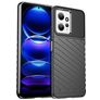 Mobigear Groove Xiaomi Redmi Note 12 Hülle Flexibles TPU Backcover - Schwarz