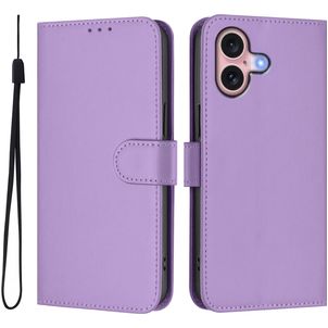 Mobigear Urban Wallet iPhone 16 Hülle Klapphülle Geldbörse - Lila