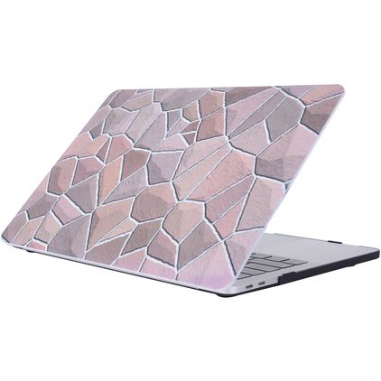 Mobigear Stone MacBook Pro 15 Zoll (2016-2019) Hardcase Hülle MacBook Case - Model 2 - Model A1707 / A1990