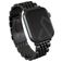 Burga Chic Royal Edelstahl Apple Watch Armband Faltschließe - 42/41/40/38 mm - Schwarz