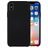 Mobigear Colors iPhone X Silikon Hülle Backcover - Schwarz