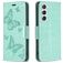 Mobigear Butterfly Samsung Galaxy S23 Hülle Klapphülle Geldbörse - Grün