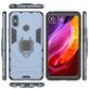 Mobigear Armor Ring Xiaomi Mi Max 3 Hülle Hardcase Backcover Stoßfest mit Ringhalter - Marineblau