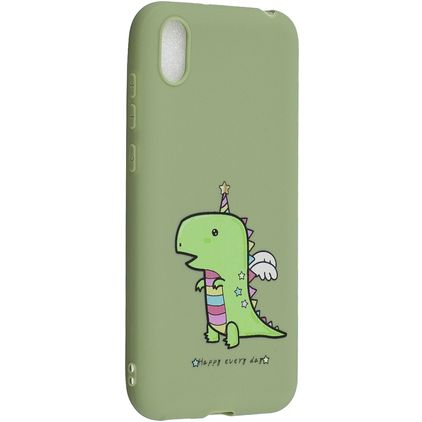 Mobigear Croco HONOR 8S TPU (flexibel) Backcover - Dino