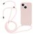 Mobigear Lanyard iPhone 14 Silikon Handykette - Sand Pink