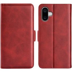 Mobigear Slim Magnet iPhone 16 Hülle Klapphülle Geldbörse - Rot