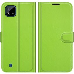 Mobigear Classic Realme C11 (2020) Hülle Klapphülle Geldbörse - Grün