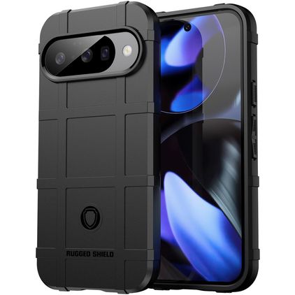 Mobigear Rugged Shield Google Pixel 10 Hülle Flexibles TPU Backcover Stoßfest - Schwarz