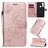 Mobigear Butterfly Motorola Moto G8 Power Klapphülle Portemonnaie - Roségold