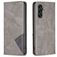 Mobigear Rhombus Slim Samsung Galaxy A56 Hülle Klapphülle - Grau
