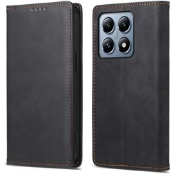 Mobigear Wallet Xiaomi 14T Pro Hülle Klapphülle Geldbörse - Schwarz