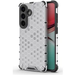 Mobigear Honeycomb Samsung Galaxy S26 Hülle Hardcase Backcover Stoßfest - Weiß