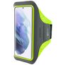 Mobiparts Comfort Fit Handyhalterung Joggen Samsung Galaxy S21 Sporthülle Neopren Sportarmband - Neon Green