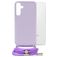 Mobilize Lanyard Gelly Samsung Galaxy S24 Plus Flexibles TPU Handykette - Pastel Purple