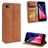 Mobigear Sensation iPhone SE (2020) Klapphülle Portemonnaie - Cognac
